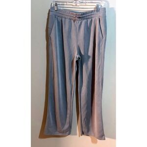 ododos Women's Grey Modal Blend Wide Leg Lounge‎ Pants Size M